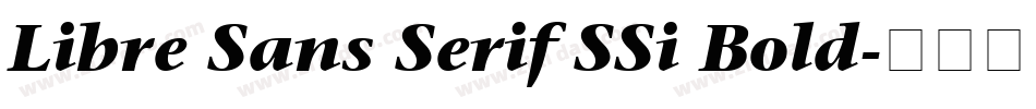 Libre Sans Serif SSi Bold字体转换